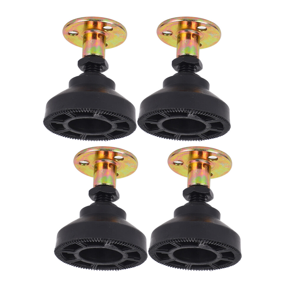 4 Pcs Adjustable Furniture Risers 400Kg Load, 53-67Mm, Black 7901335252610