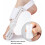 Attelle correctrice ajustable pour hallux valgus, blanche, taille unique. 3