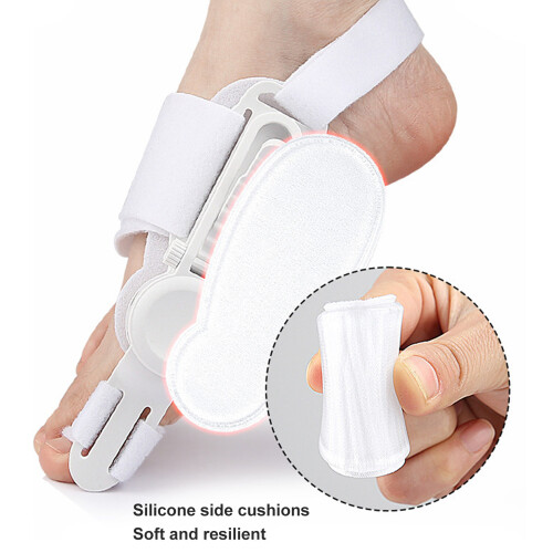 Attelle correctrice ajustable pour hallux valgus, blanche, taille unique. 2