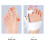 Attelle correctrice ajustable pour hallux valgus, blanche, taille unique. 5