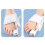 Attelle correctrice ajustable pour hallux valgus, blanche, taille unique. 1