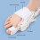 Attelle correctrice ajustable pour hallux valgus, blanche, taille unique. 8