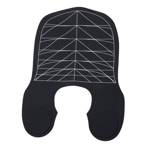 Collier de coupe en silicone pour salon, noir - 1 pièce