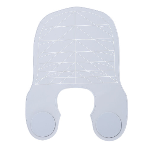 Collare da taglio per capelli in silicone grigio - Taglia unica