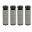 4 Stück Gravierer-Riser 50x18mm silbernes Fußpad 16
