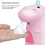 Dispenser automatico di sapone Cartoon 1500mAh Rosa Mini 3
