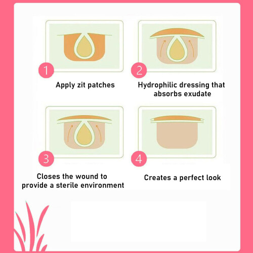 Herzförmige Hydrocolloid-Pflaster, 42 Stück, Transparent 2
