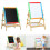 Art Kid Wooden Easel Double Sided Blackboard Magnetic Functional Multi Surface 4