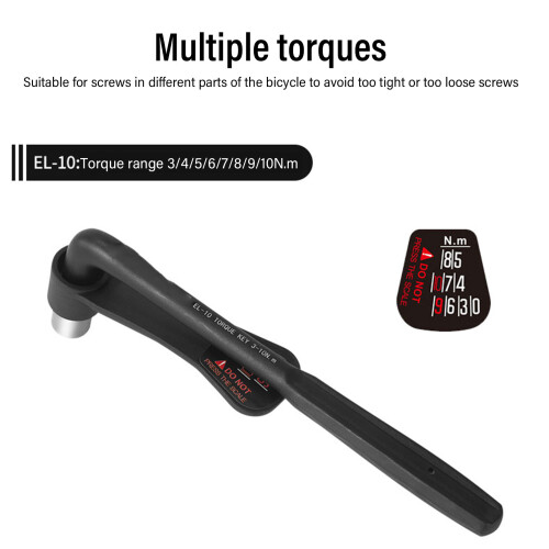 EL-10 Chiave dinamometrica per biciclette 3-10N.M cromato set 2
