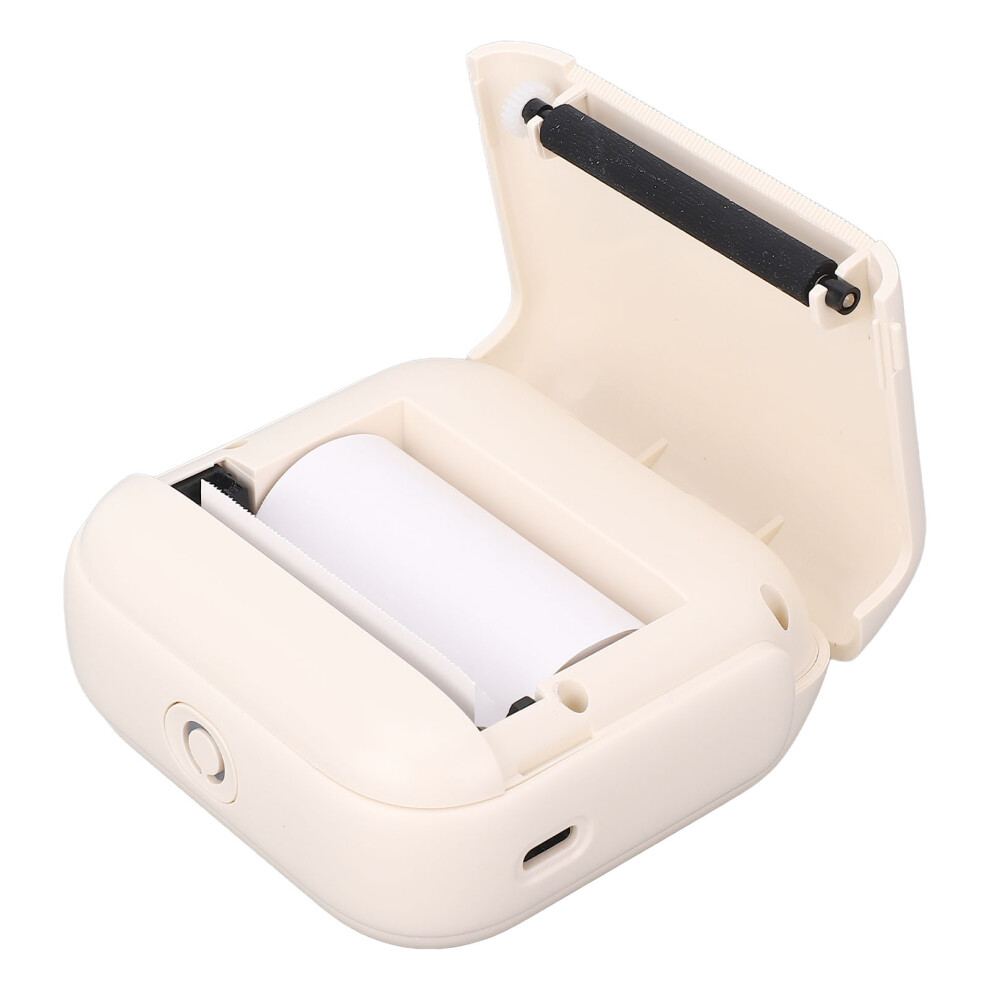 Portable Thermal Printer 10 Rolls Inkless Bw Bluetooth Abs 1200Mah Black/White 5021335256561