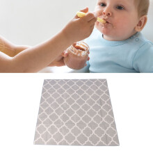 Non-Slip Waterproof High Chair Mat 130x130cm for Crawling & Outdoor Play