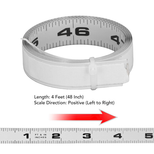 Ruban à mesurer auto-adhésif 4 pi/48 po, largeur 12,5 mm 1
