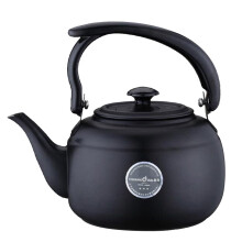 1L Thickened Stainless Steel Stove-Top Tea Kettle | Black Teapot for Home, Cafe or Restaurant