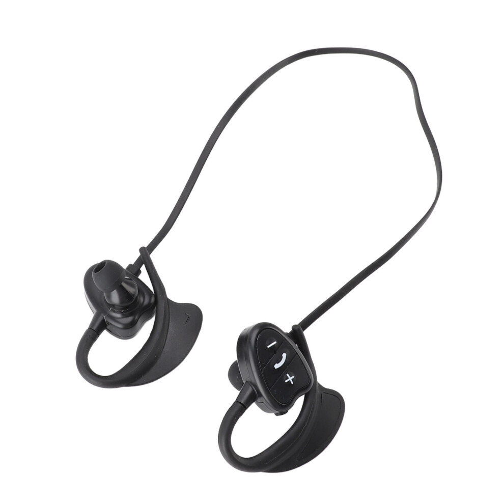 Bluetooth Waterproof Sports Headphones Ipx8 Noise Reduction Voice Prompt Black 7671335258041