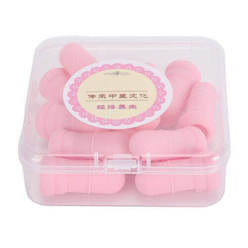 Set di 12 ventose oculari in silicone, rosa 1