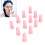 Set di 12 ventose oculari in silicone, rosa 14