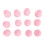 Set di 12 ventose oculari in silicone, rosa 8