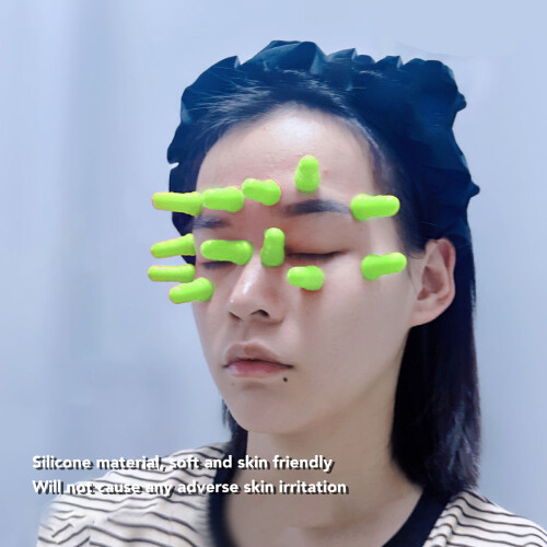 Ensemble de ventouses en silicone 12 pièces - Fatigue oculaire vert 2
