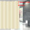 (Beige, 220x180cm) Solid Waterproof Color Polyester Shower Curtain Hooks Set Decor Bathroom For 1