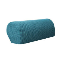 (Lake Blue) Armrest 2pcs Covers Stretch Set Chair Sofa Arm Protectors Couch Cover Removable