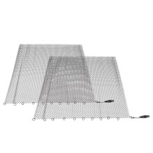 Kaminnetzvorhang, 2 breite Paneele, hängende Ersatzschirme für Zuhause, Holzofen-Kamin, schwarz, 24x22 Zoll