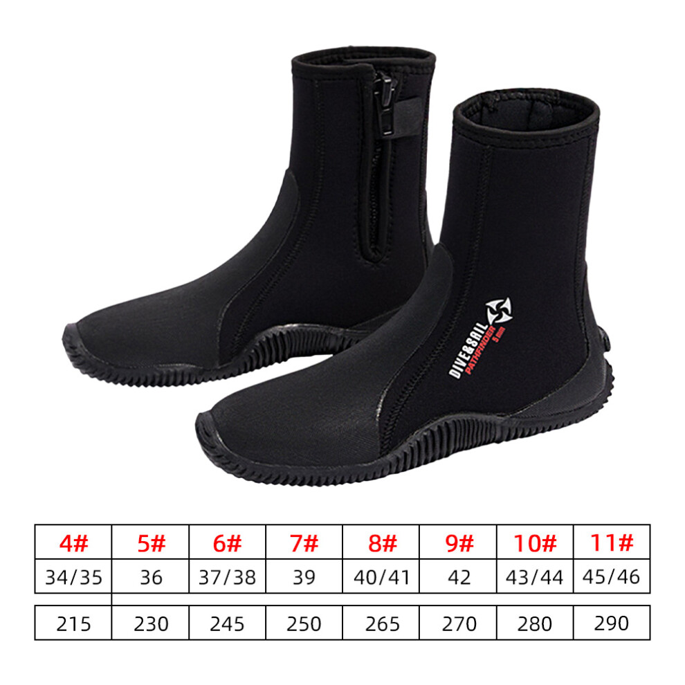Adjustable 5mm Neoprene Dive Boots - Anti-Slip for Water Sports