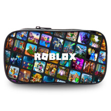 (StyleN) Spacious Roblox Pencil Case Durable Oxford Fabric Fun For Students Designs