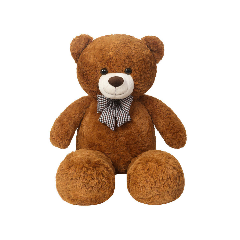 (Dark Brown, 120cm) Teddy Giant Bear Plush Toy Stuffed Animal Doll Soft Birthday Decoration Gift