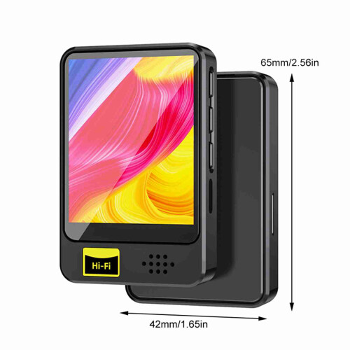 Mini lettore MP3/MP4 654212.2mm, TF 128GB, nero 1