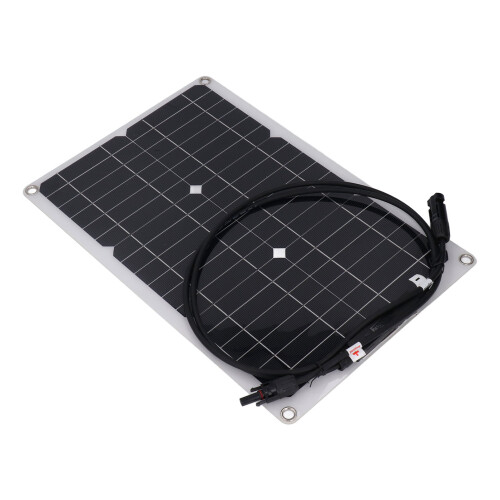 Panel solar flexible de 20 W y 18 V, negro, 4202803 mm