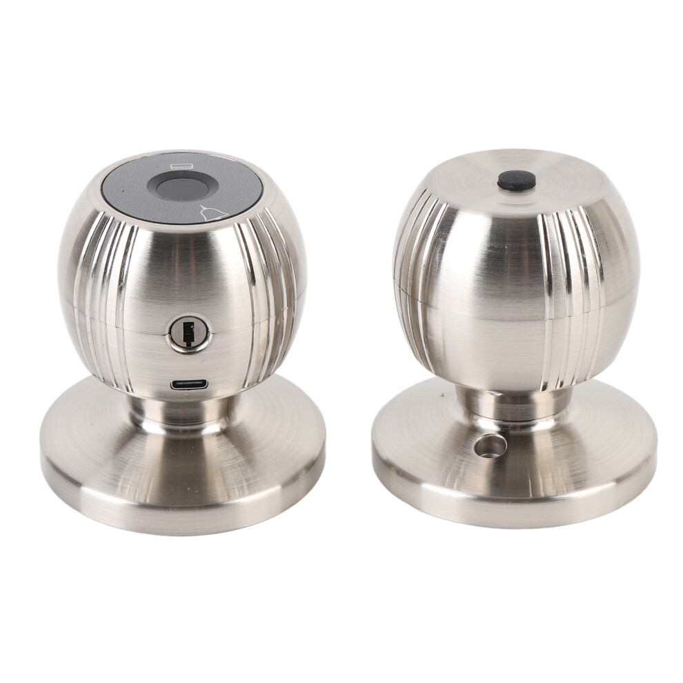 WiFi 5-in-1 Smart Fingerprint Door Lock Aluminum Alloy, Silver, 100 Prints-image-OPC-PJDNFG2-NEW