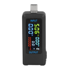 6527 0-99999mAh 5-36V misuratore LCD IPS a 4 cifre, nero
