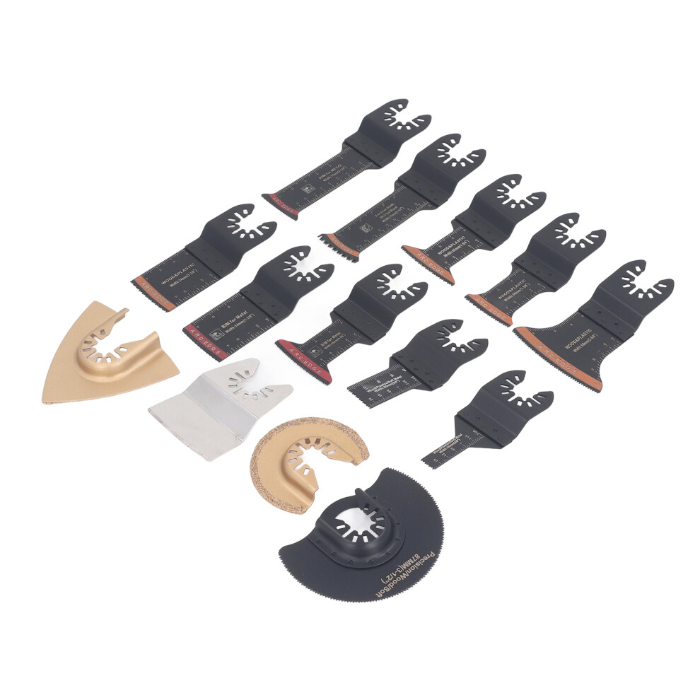 14Pcs HSS Stainless Steel Oscillating Saw Blades for Wood, Metal, Plastic
