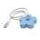 Umidificatore USB a forma di fiore piccolo blu mini 5V 1A 8h 11