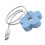Umidificatore USB a forma di fiore piccolo blu mini 5V 1A 8h 5
