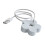 Umidificatore USB a forma di fiore bianco mini con cavo da 1.2m 12