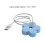 Umidificatore USB a forma di fiore piccolo blu mini 5V 1A 8h 2