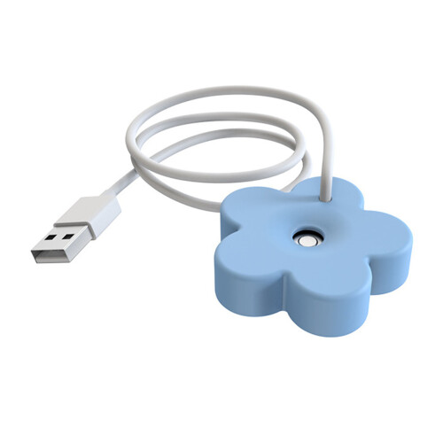 Umidificatore USB a forma di fiore piccolo blu mini 5V 1A 8h 2