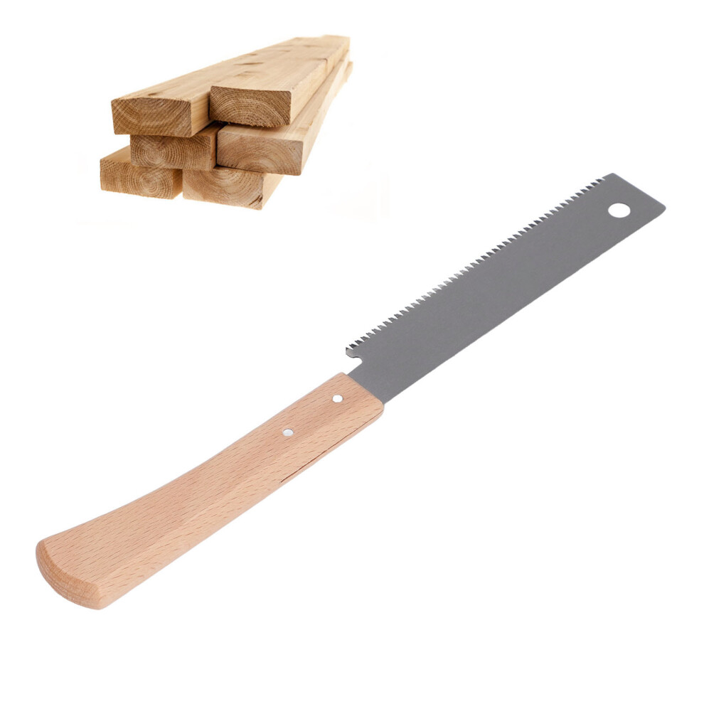 Small Hand Saw SK5 Blade Beech Wood Handle Fine Tooth, Woodworking Tool