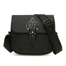 T Reflective Crossbody Trap Star Style Messenger Buckle Decor Bag Flap Shoulder