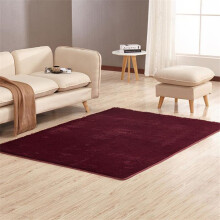 (Wine Red, 60*160cm/23.6*63.0in) Fluffy Antiskid Rugs Shaggy Rug Dining Room Carpet Floor Mats Home Bedroom