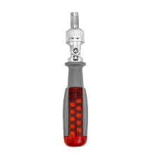 Two Way Ratchet Screwdriver Set With 10 Bits, 180-Degree Angle, Alloy 1/4-Inch Screwdriver