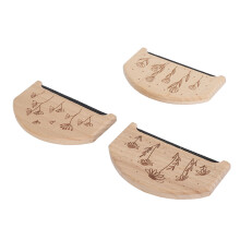 3-Stück Holz-Kamm-Set zum Pilling-Entfernen - De-Pilling