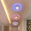 (Multicolor)Moderne kristallen LED besparingshelder plafondlamp armatuur 3W kroonluchter 8