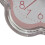 Petit réveil en forme de fleur rose 1xAA 8