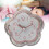 Petit réveil en forme de fleur rose 1xAA 11