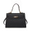 (Black) Bag Solid Color Cover Handbag Shoulder Bag With Strap Adjustable Shoulder 1