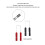 10 Stück Ersatz-Testleitungen-Set Schwarz/Rot 0,4 mm 6