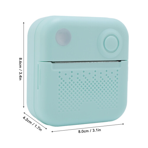 Rechargeable Thermal Label Printer 57mm Cyan 1200mAh Battery 1