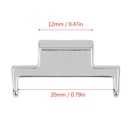 2x conector de correa de reloj de metal para GTV2 12-20mm 1